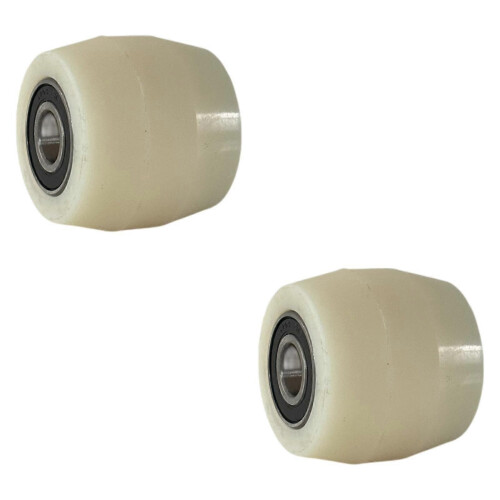 Forklift load wheel 8cmx7cm 2 pieces nylon roller bearing type trolley accessory 2
