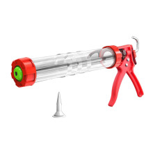 Drip-proof caulking gun, ABS metal material, 15-inch transparent container, adjustable pressure, precise glue application