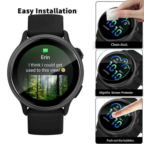 Υποδοχή Οθόνης για Garmin Vivoactive 6, Υλικό TPU 3 Τεμάχια, Ανθεκτική σε Σκίψεις και Ανти指纹 2