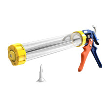Caulking Gun, ABS Metal Material (Thickened Transparent Version), 15-inch Drip-Proof Caulking Gun
