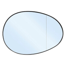 Verre de rétroviseur arrière droit, compatible avec MINI R55-R61 2007-2016, verre bleu avec chauffage et plaque arrière