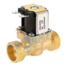 Válvula Solenoide, 12V Normalmente Fechada em Latão, Resistência à Pressão de 0,8 Mpa 100.000 Ciclos
