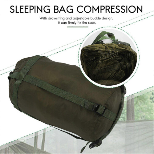 Sleeping Bag Compression Sack, 90g Spring Summer Model, 18*38cm Silicone Nylon Storage Bag 1