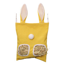Hay Bag Hay Feeder Large Capacity 2Hole ChewProof For Chinchilla Hamster Rabbits
