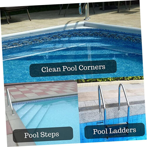 Pool Cleaning Brush Head Replacement with Durable Bristles for Easy Corner and Step Scrubbing 1