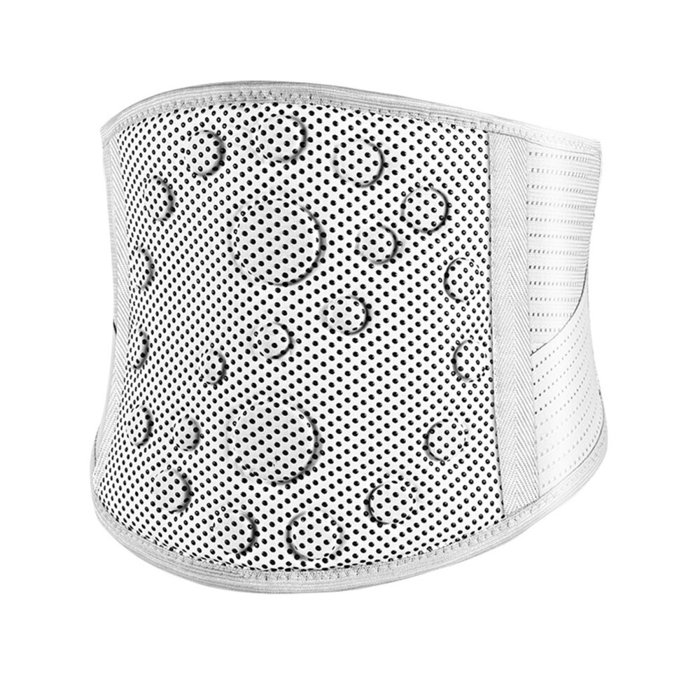 Lumbar Support Belt with Magnetic Therapy, Self Heating Back Brace for Lower Back Pain, 2XLarge Grey