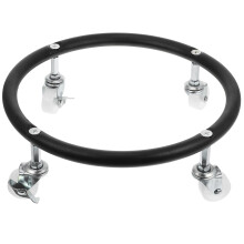 Movable Gas Cylinder Rack Stainless Holder With Wheels Swivel Casters And Brakes Thickened Pipe Design Home Workshop