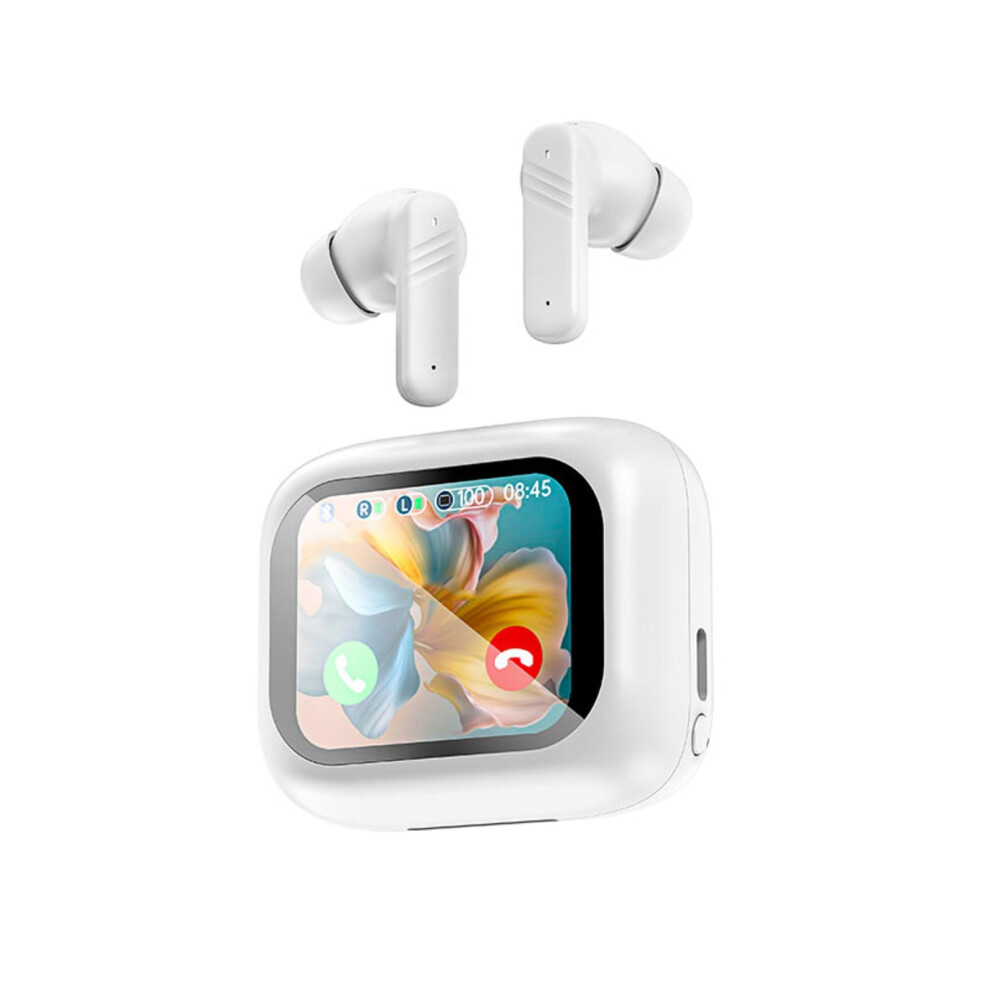 Wireless Noise Cancelling Earbuds With Smart Touch Screen, Anc Enc, Eq Modes For Iphone And Android 9199774029063