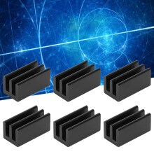 20 Stück Aluminium-Kühlkörper Kühler CPU Q8,5x8x16 Schwarz