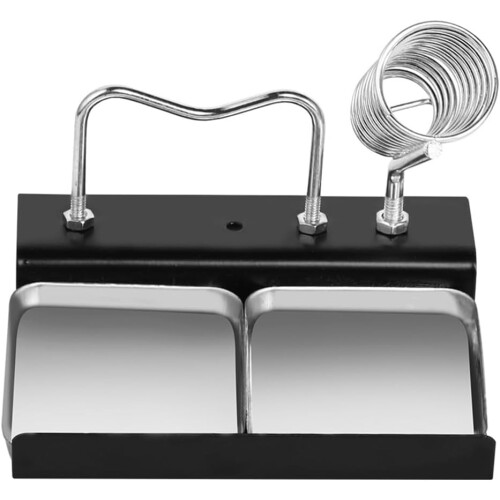 Soldering Iron Holder With Double Rack For Two Soldering Irons, Workbench Organizer For Electronics  And Crafting 2