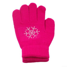 Kids' Warm Skate Gloves with Enhanced Grip for Cold Weather Sports, Size Small, Pink Color, Ideal for Outdoor Activities
