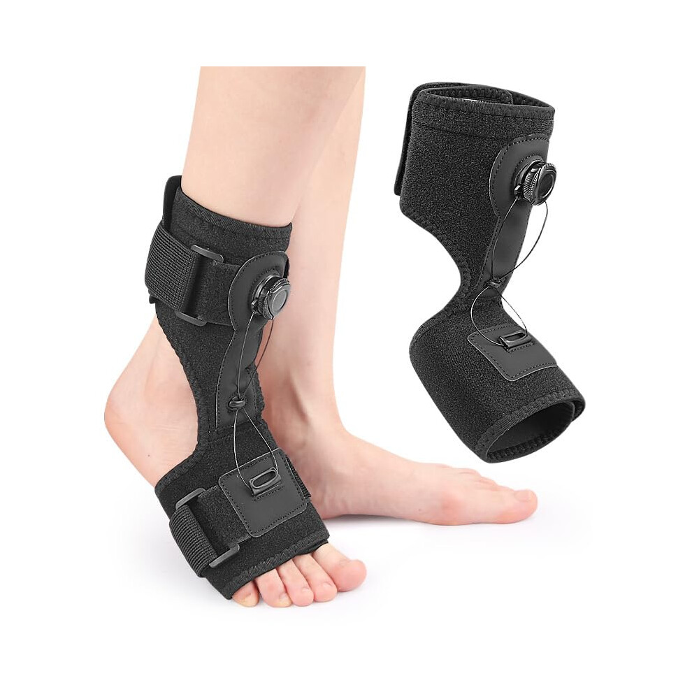 Foot Drop Stabilizer Brace Adjustable Night Splint Rotary Orthotic For Plantar Fasciitis Bone Fracture Stroke