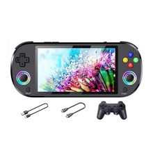 M22 Pro Retro Game Console 64GB 5.0 Inch IPS Display RGB LED Joystick Ondersteuning LINUX/Emelec 4.3 voor PS1 Videospeler A
