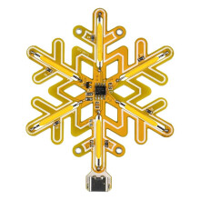 Lampe Flocon de Neige Tactile à Intensité Variable en Continu, Kit de Bricolage pour Décoration de Noël, Cadeau Romantique Sans Étui