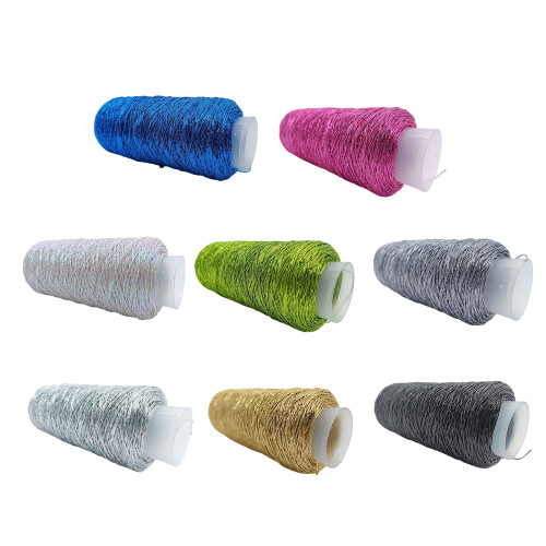 Metallic Crochet Thread, Polyester Thread 200g/Roll for-8 1
