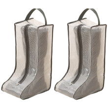 2Sets Travel Boot Bags High Boot Storage-gray edge 28x20x48cm