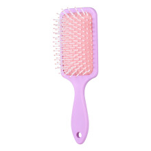 Detangling Hair Brush with Flexible Bristles, Paddle Brush for Wet Dry Thick Curly Hair, Purple