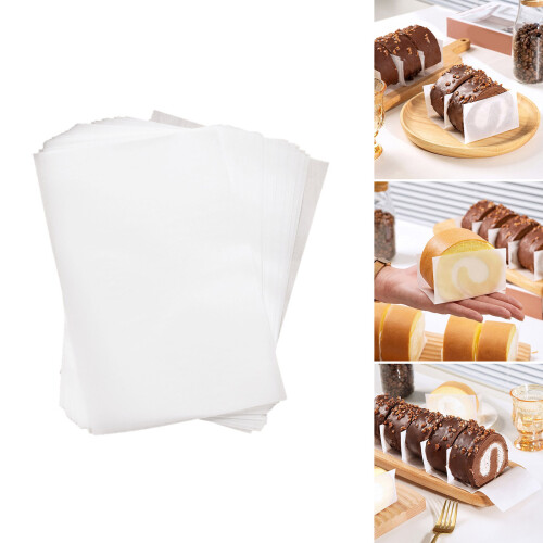 100/200pcs Cake Roll Crafting Paper Greaseproof-200 sheets 1