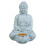 Spiritual Sitting Buddhas Stone Sculpture Tealight-B Style 1