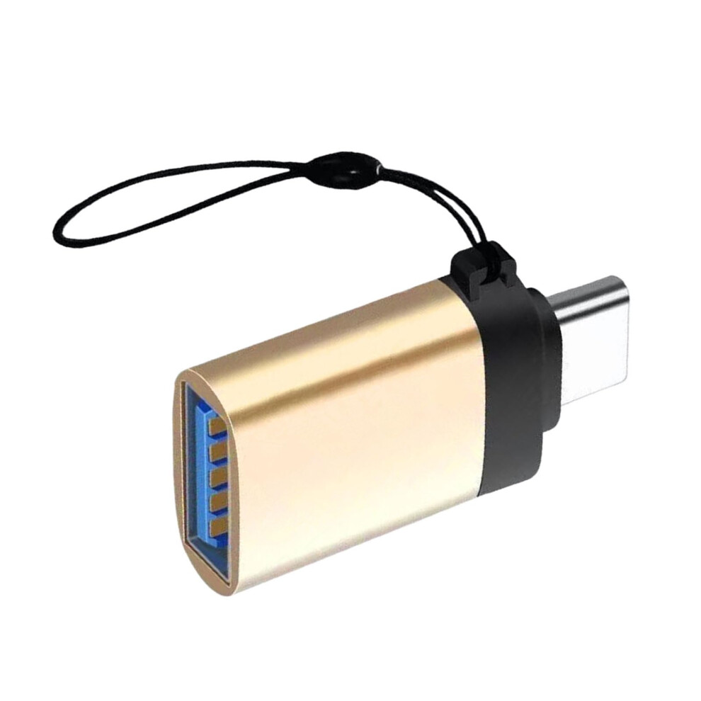 Usb3.0 Female Adapter For Smartphones, Tablets, Laptops|Usb Otg, Speed Data Transfer, Charging Port Expansion Gold 9187378822753
