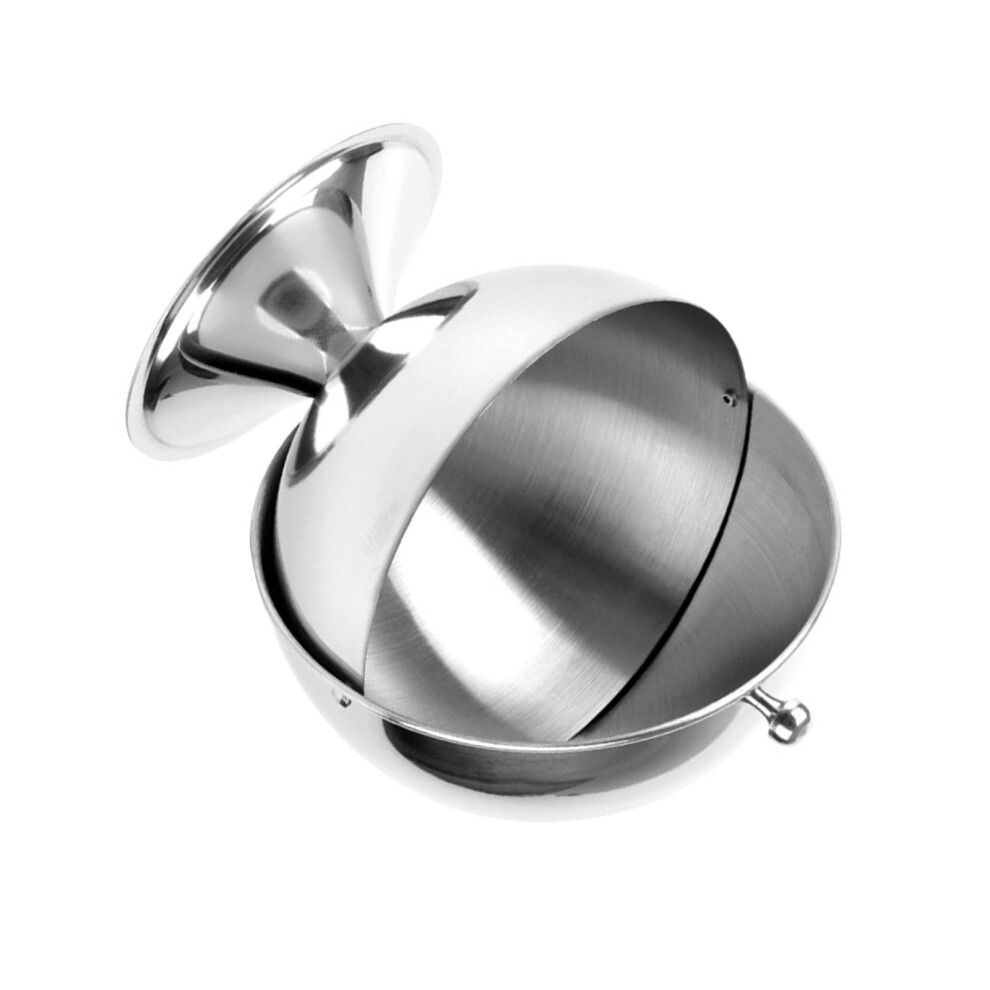 Stainless Steel Round Sugar Bowl With Lid Sturdy Candy Storagr 7695000720220