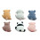 6Pcs Animal Miniature Figurines Decoration Computer Monitors Car 1
