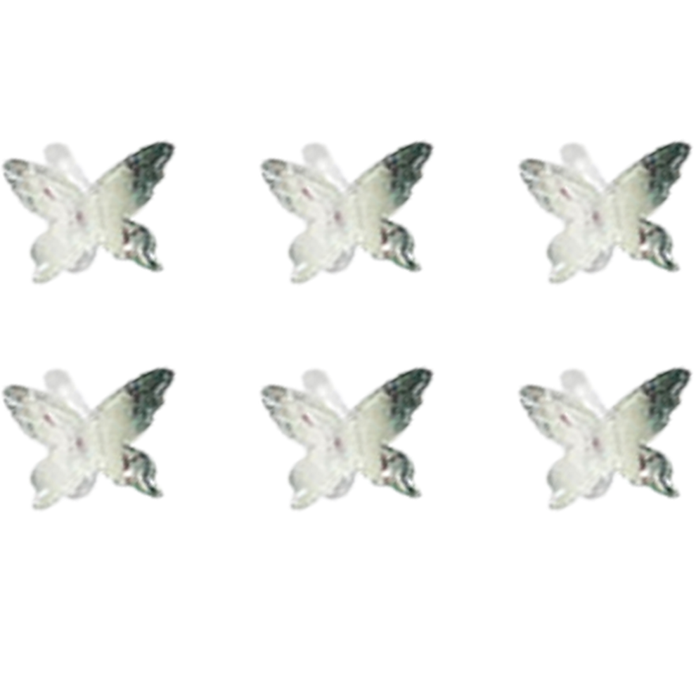 Butterfly Charms Collection Set, 3D Resin ABS Colorful Rose Flower Bows with Premium Acrylic Material and Smooth Surface Finish, Multi-functional Cra