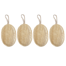 Zero Waste Eco Scrubber, luonnollinen auringossa kuivattu kylpyluffa hellävaraiseen kuorintaan, orgaaninen luffakuorinta, joka on biohajoava ja