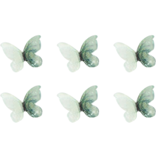 Set de colecție de pandantive fluture, funde 3D din rășină ABS colorate cu trandafiri, cu material acrilic premium și finisaj neted al