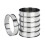 6PCS Stainless Steel Dessert Rings Kitchen Baking Rings Eggs-S 1