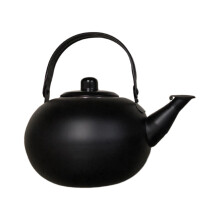 Teapots with Infuser Water Kettles Round-Black medium size