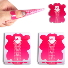Self-Adhesive Paper Forms, Strong Adhesion For Acrylic Nail Forms, Length Scale Guide With Waterproof Layer, Adjustable Size Nail Forms For All