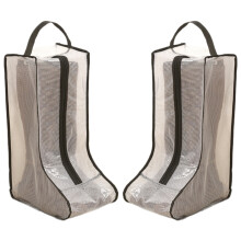 2Sets Schoenentas Reizen Hoge laars-Zwarte rand 28x20x48cm