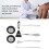 Ιατρικό κιτ Reflex Hammer με τροχό Taylor Head Wartenberg και άλλα, πλήρες διαγνωστικό σετ για 5