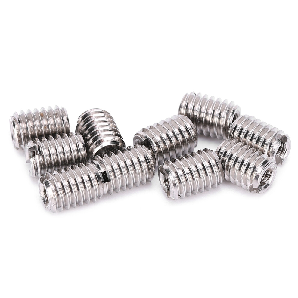 10Pcs Stainless Steel Thread Inserts Repair Tool For Damaged Holes 3431382524483