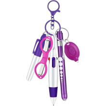 Nurse Pen Set With Marker Pen Light, Retractable Ballpoint Pen, Foldable Nursing Scissors, ID Card Holder