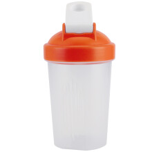400 ml Kunststoff-Sportwasserflasche, Orange, 16,5 cm & 7 cm
