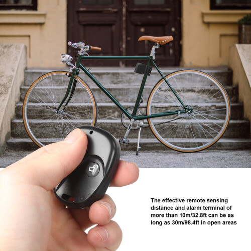 Wireless Bicycle Lock with Remote Control, 105g, Plastic, 9V Battery 1