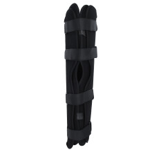 Kneimmobilisator Full benstøtte Aluminiumslegering Rett kneskinne Trepanelsdesign Justerbare stropper Avtakbare aluminiumsstenger For