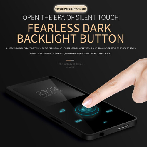 1.8inch Touch Screen MP3 MP4 Player 128GB MicroSD Bluetooth White 2