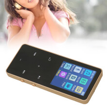Portable 1.8" Touch Screen MP3 MP4 Player, 128GB Storage, Bluetooth Gold