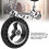ExplosionProof Electric Scooter Solid Tire 200x50 Rubber Wheel 8 Inch Hub 5