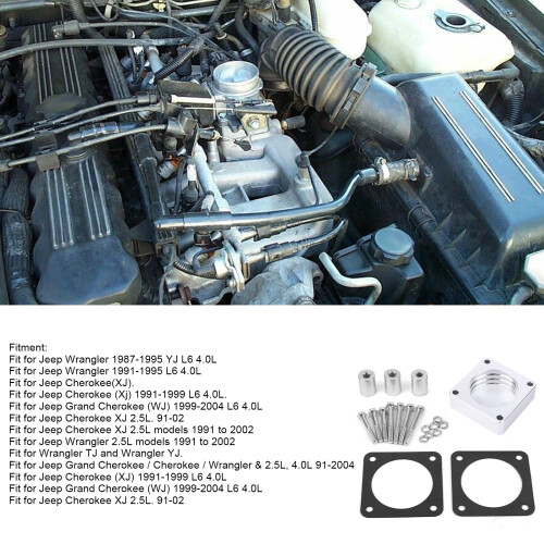 Boost Throttle Response: CNC Spacer Kit for  Wrangler YJ 4.0L 2