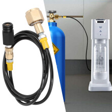 G5/8-14 CO2 Universal External Hose Adapter 1.5 m Soda Black Hose Refill