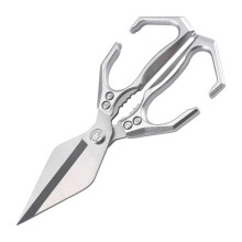 Kitchen Scissors Stainless Steel Blades 8 Inch Non Slip Grip For Meat Duck And Chicken Camping Baking Chefs Seniors
