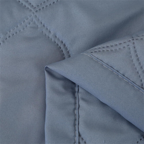Simple Solid Color Bed Throws Quilted Bedspreads Dark Blue 200x230 cm Cotton Throw All Seasons Patchwork Quilt 1