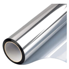 3/5/8m Window Privacy Film One Way Mirror Film Anti UV Sun Blocking Heat Control Reflective Sticker Silver 50x200 cm
