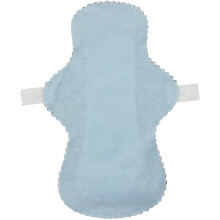 Pure Cotton Antibacterial Graphene Sanitary Napkin Reusable Washable, Blue 16.5x25 Adjustable 13.525 Cm, 2 Pieces