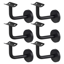6 Pcs 304 Stainless Steel Stair Handrail Brackets, Heavy Duty Wall Mounted Railing Support