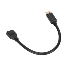 4K Goldbeschichtetes DisplayPort-Verlängerungskabel Male zu Female, langlebiger ABS-Adapter